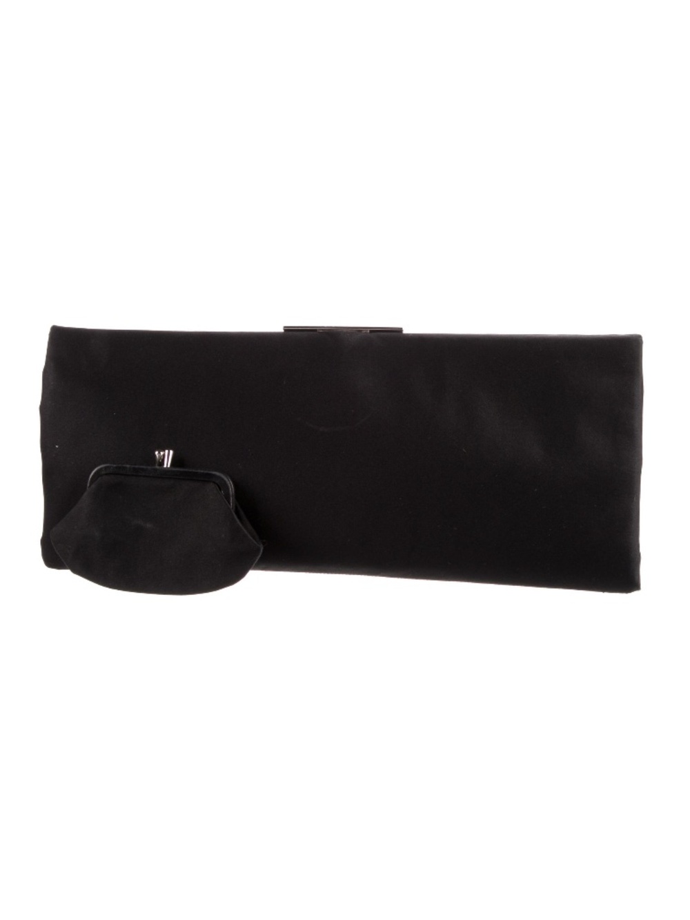 Vintage Kate Spade Black Satin and Silk Clutch